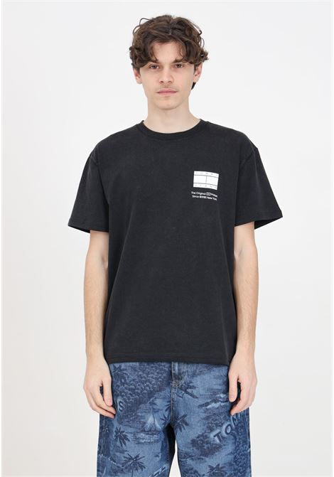 T-shirt da uomo nera Reg Essential Cb Flag Tee TOMMY JEANS | DM0DM18592BDSBDS